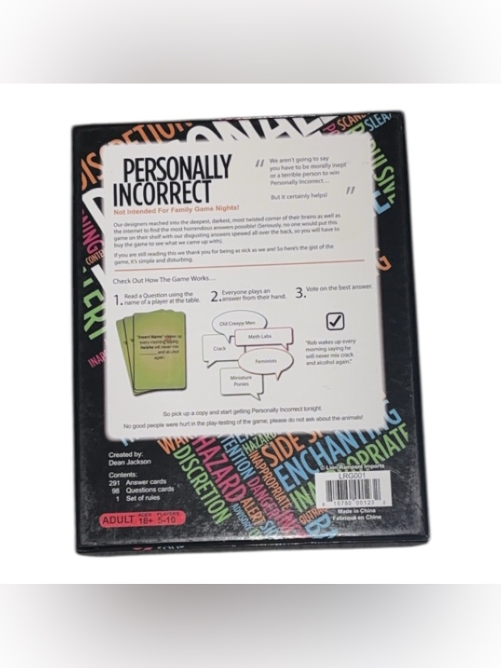 Personally Incorrect - Fun Adult Party Game - Picture 2 of 4